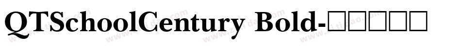 QTSchoolCentury Bold字体转换